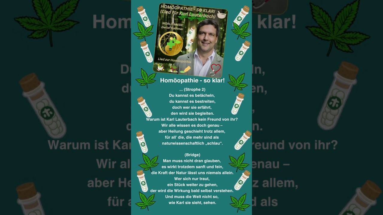 Hom&ouml;opathie - so klar! (Lied f&uuml;r Karl!) (Naturheilpraxis Rathmer)