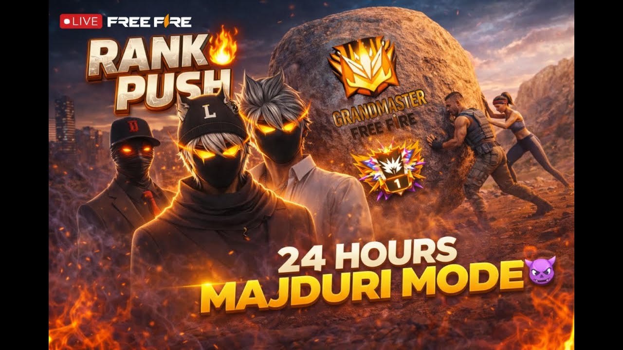 🔴[Live] Free Fire New Rank Season Rank Push Live 11/75 DAY 😱LucishotX #shorts #shortsfeed