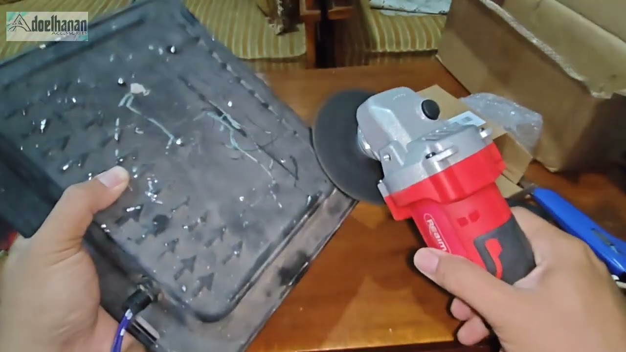 REAIM Mesin Gerinda Tangan  4Inch Angle Grinder Portable Untuk Potong & Poles Besi Kayu Keramik