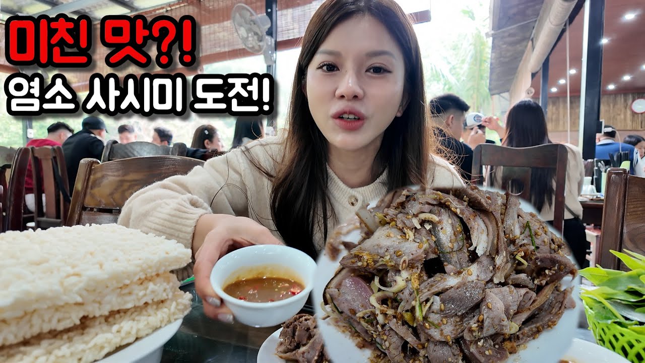 닌빈 가면 무조건 먹는다? 현지인만 아는 염소 사시미