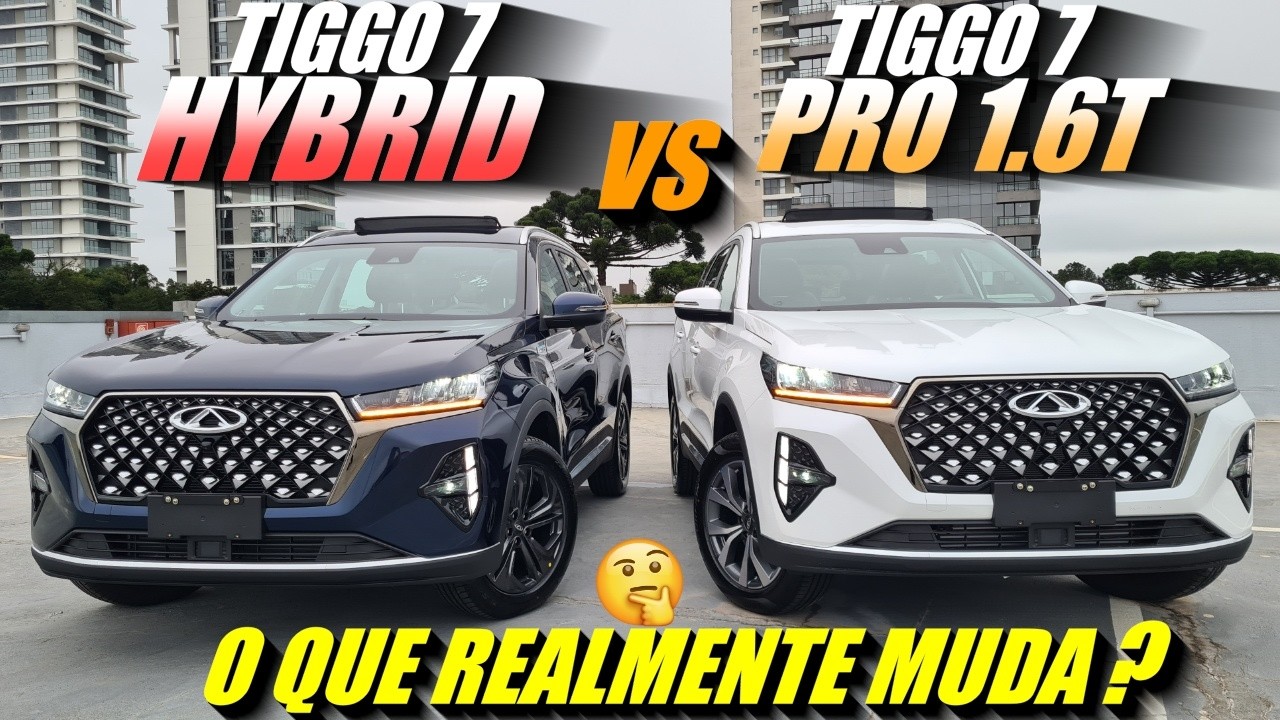 COMPARATIVO TIGGO 7 PRO Max Drive 2025 vs TIGGO 7 PRO HYBRID 2025. O que muda? Qual a melhor compra?