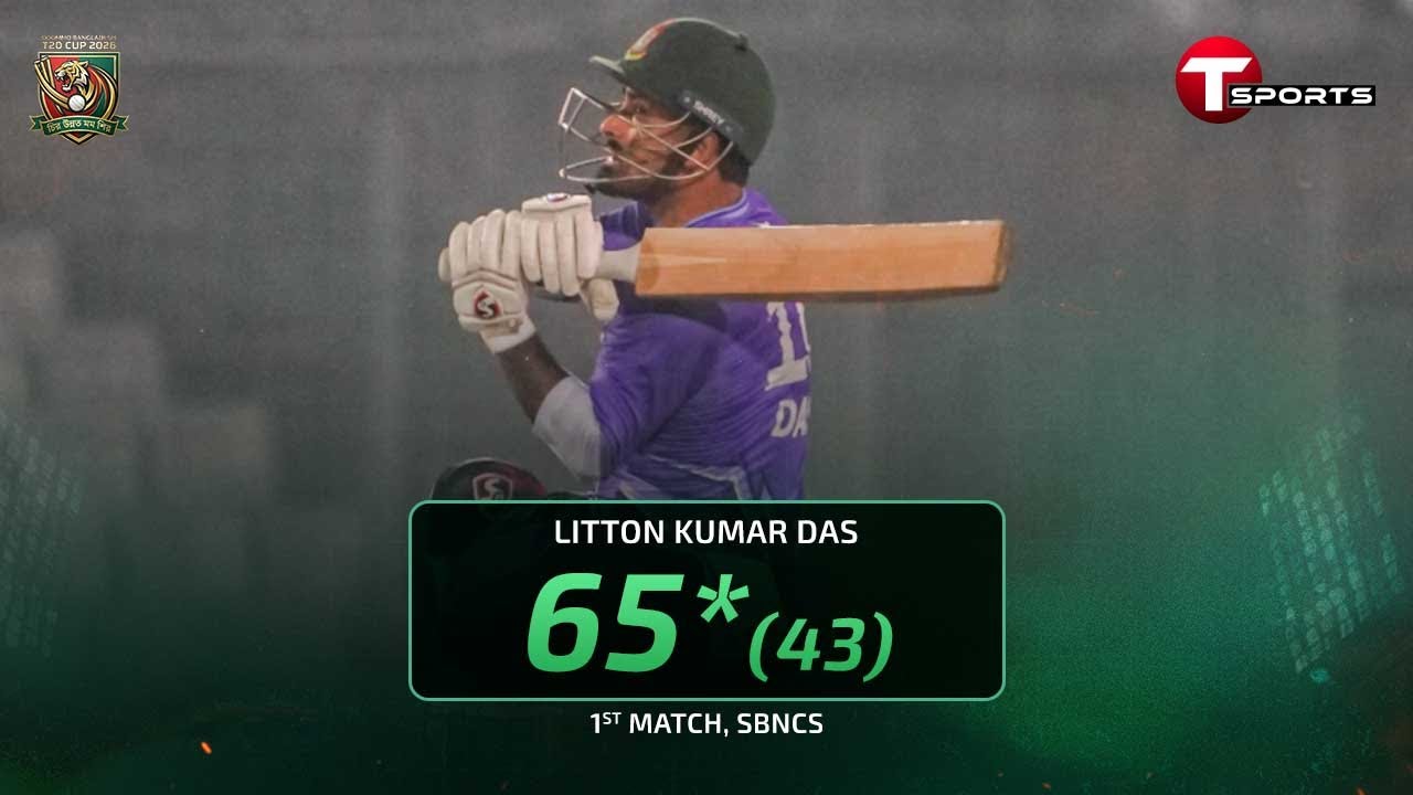 Captain Litton Kumar Das unbeaten 65 vs Duronto XI | Duronto vs Dhumketu | Odommo T20 Cup 2026