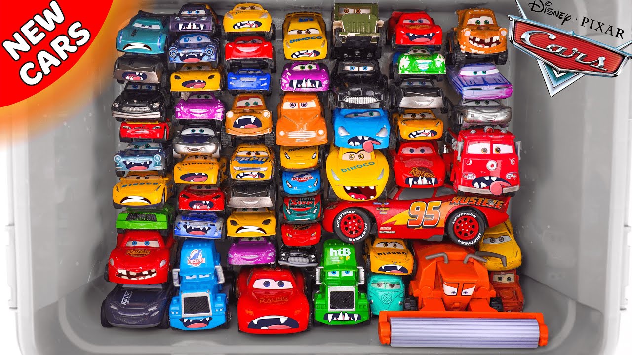 Disney Pixar Cars Unboxing Review | Pixar Cars Monster Face Lightning McQueen Toy Cars