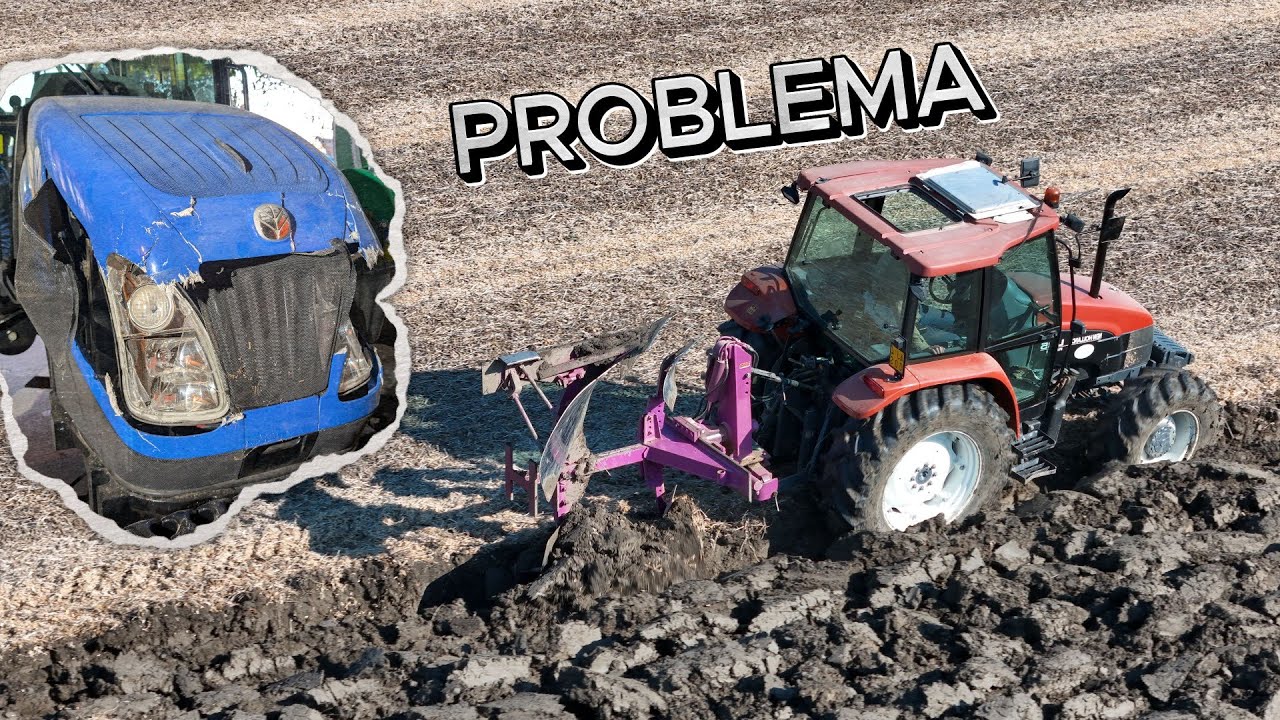 TD5 115 ROTTO aratura con New Holland L85 e monovomere