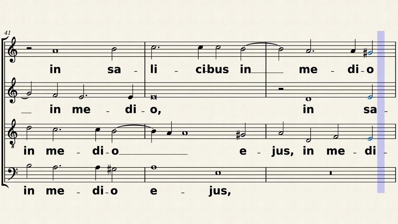 Palestrina - Super flumina Babylonis, SATB