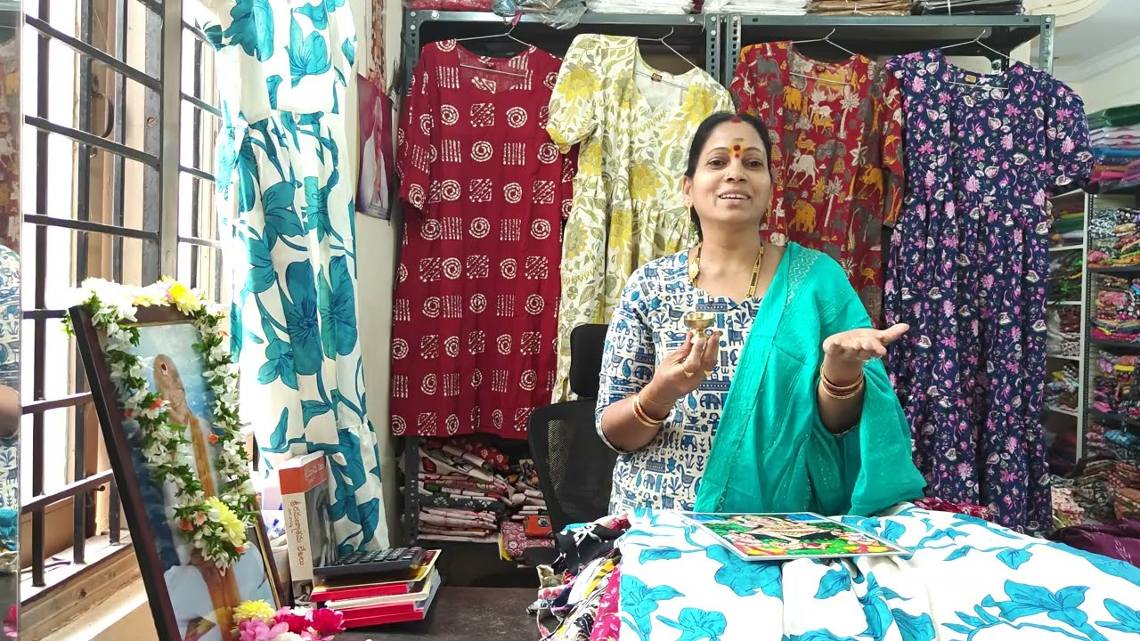 Kalamkary, ikkat tops, Long and short frocks