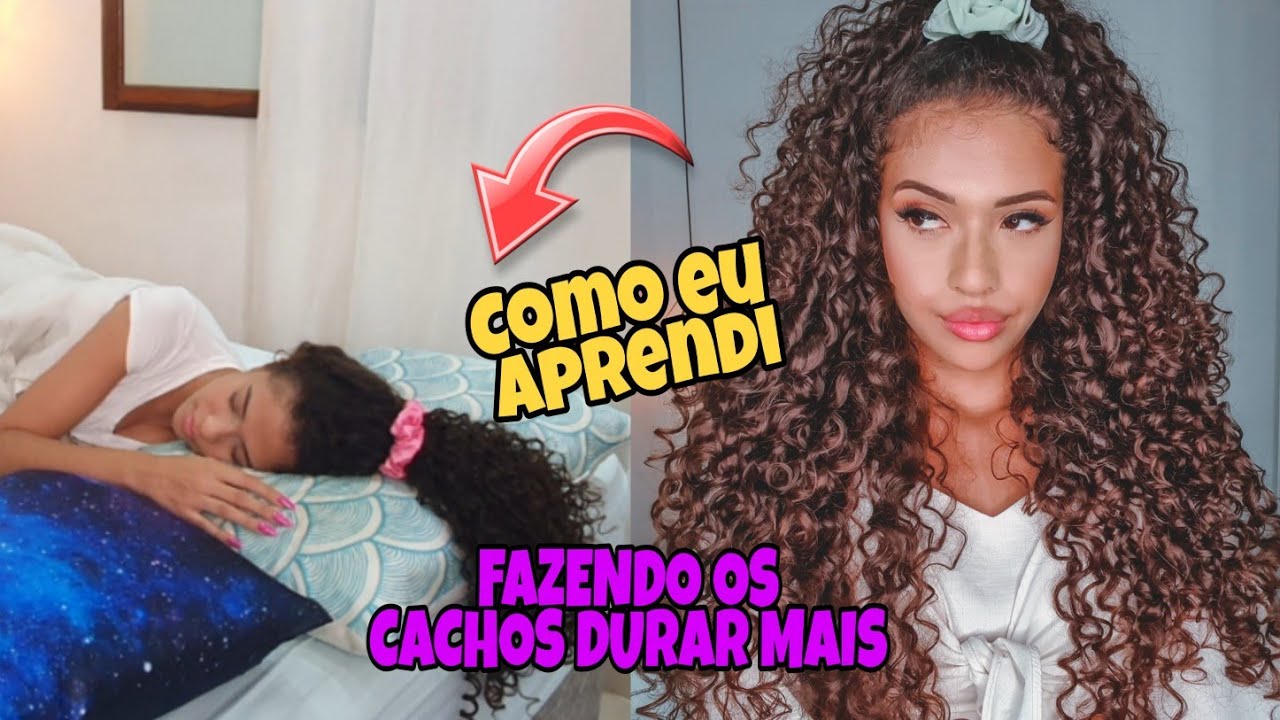 COMO DORMIR SEM AMASSAR O CABELO CACHEADO| Cachos Intactos pela manhã😱🔥💕