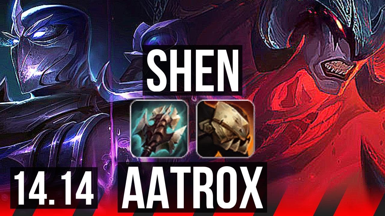 SHEN vs AATROX (TOP) | Rank 3 Shen, 4/1/11, 1400+ games | NA Challenger | 14.14