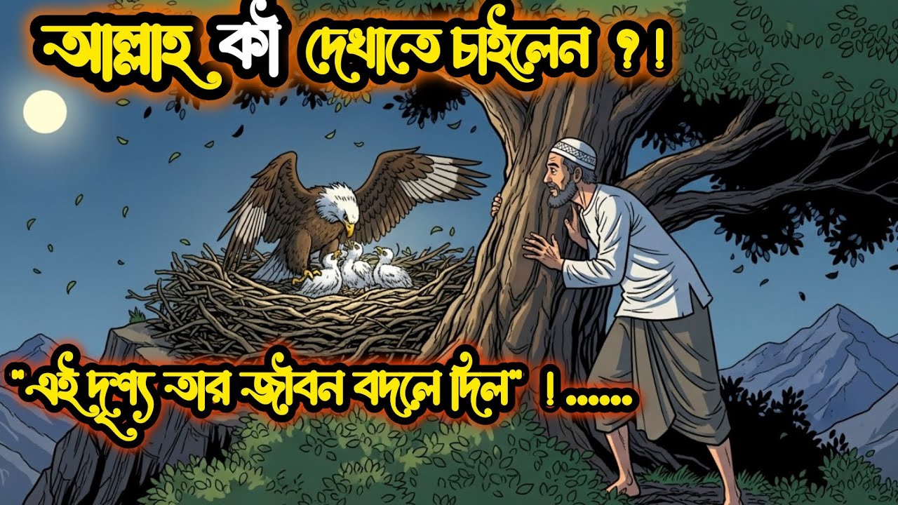 ঈগলের বাসায় যা দেখলো, তা দেখে তার জীবন বদলে গেল ...! #banglastory #moralstory #islamicmotivation 