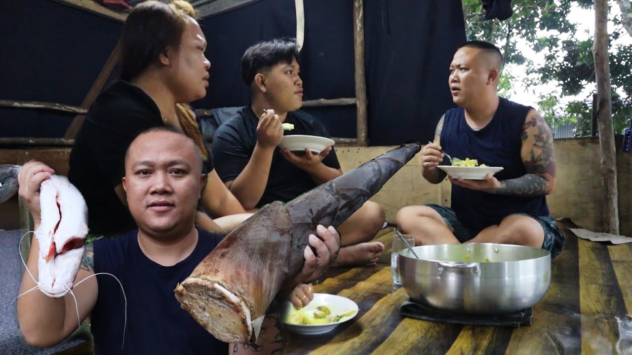 Ikan Baung Masak Lemak Campur Rebung,Resepi Masakan Borneo.