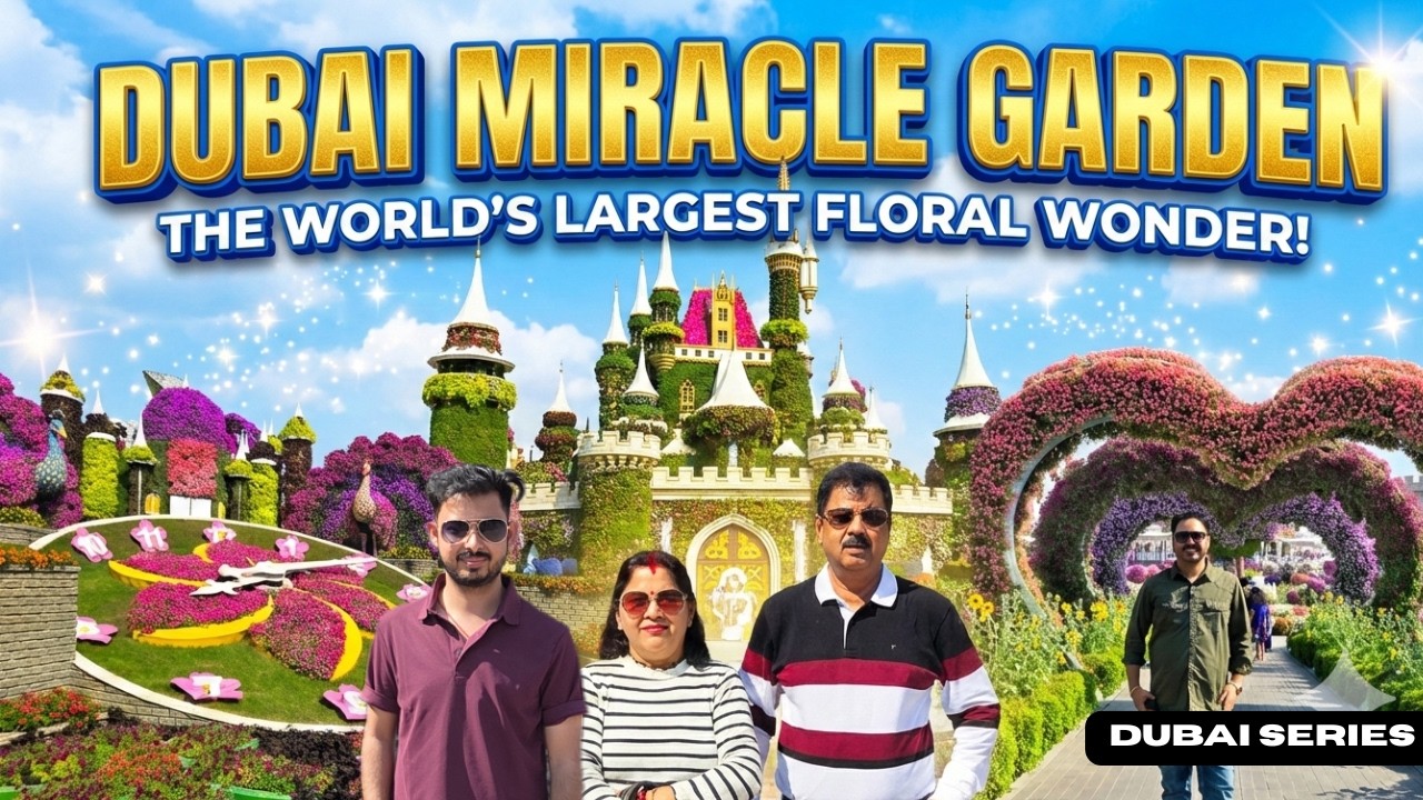 Dubai Miracle Garden 🌸 | A flower paradise in the desert 🌼