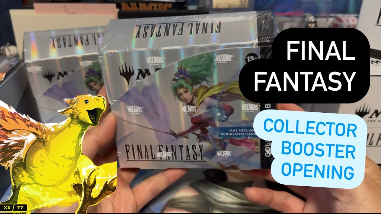 Final Fantasy Collector Booster Box opening 1. Hunt for the serialized chocobo!