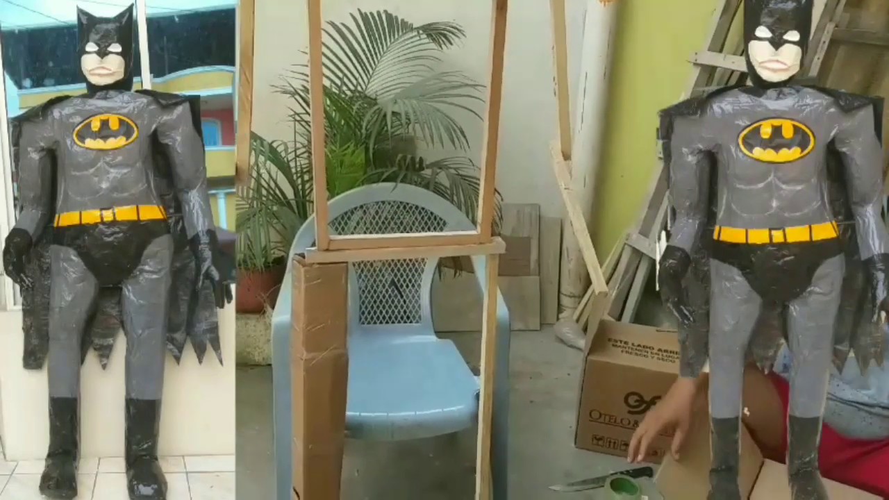 MONIGOTE/ AÑO  VIEJO de BATMAN 🦇 El Paso a Paso| Materiales Reciclados☆