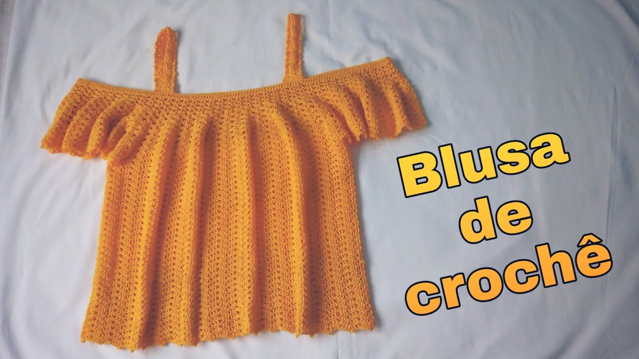 Blusa de crochê fácil de fazer