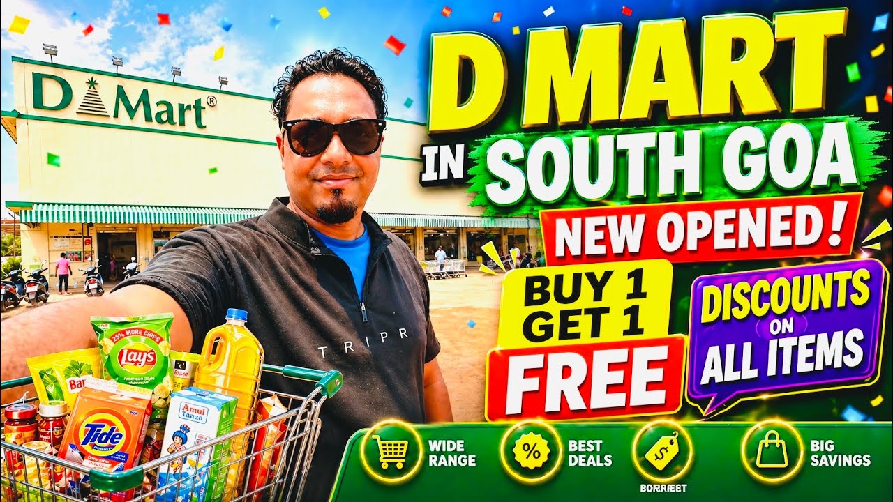 1st DMart in Goa Opening Offers 😱 Buy 1 Get 1 Free Shopping Haul | Free Offers , Discounts Full Tour
