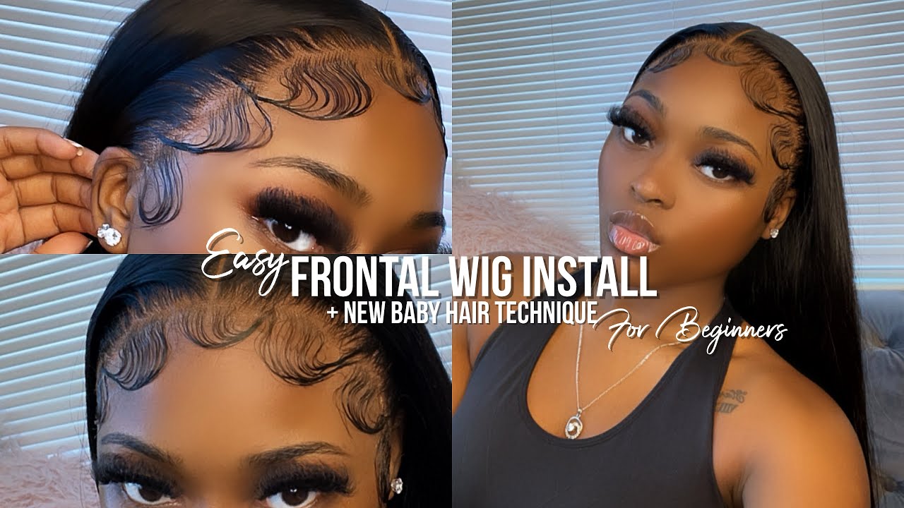 EASY Frontal Wig Install For Beginners + NEW baby hair technique 😍🔥| ft. PNKDLUXE .. VLOGMAS DAY 8