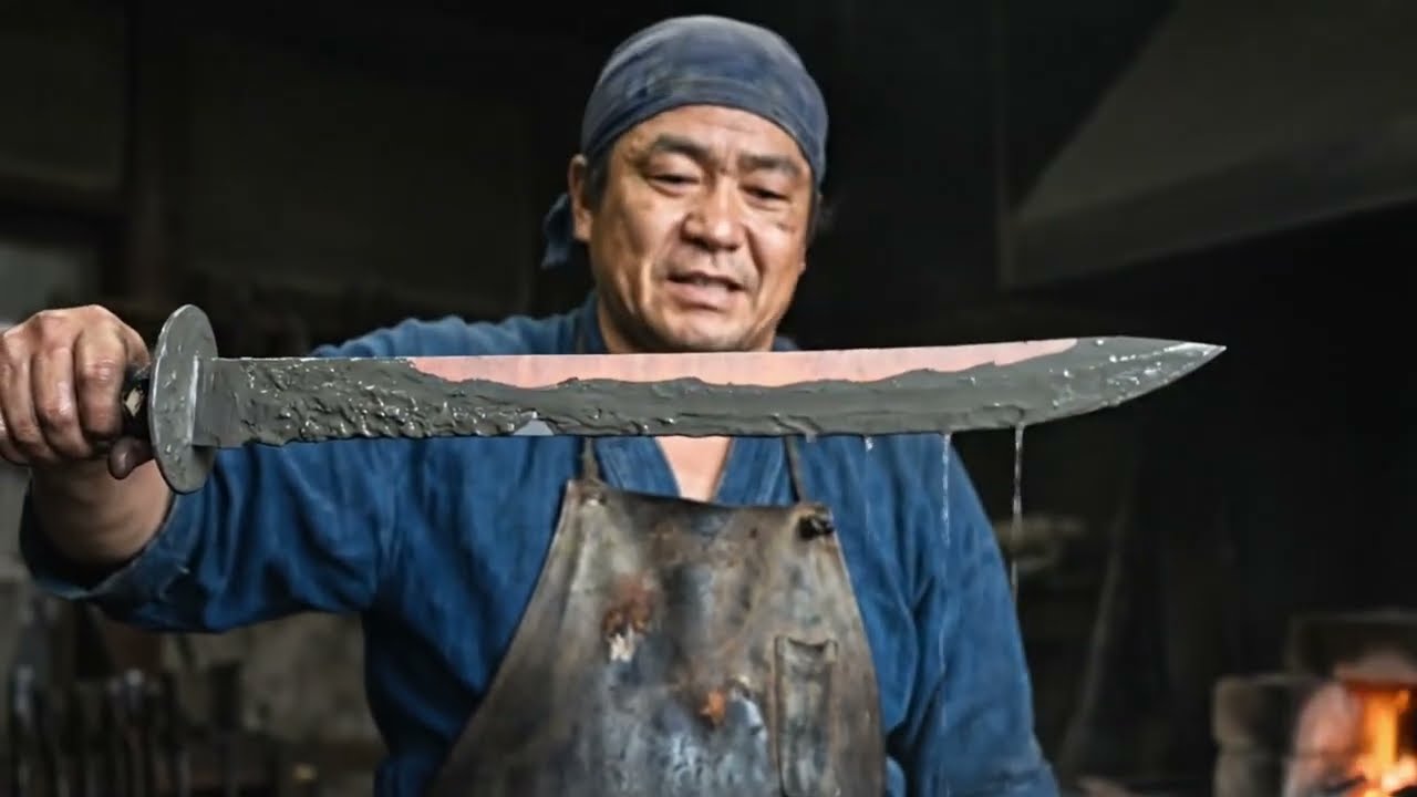 This Man Forged a Samurai Katana Using 1200s Japanese Techniques (ASMR)