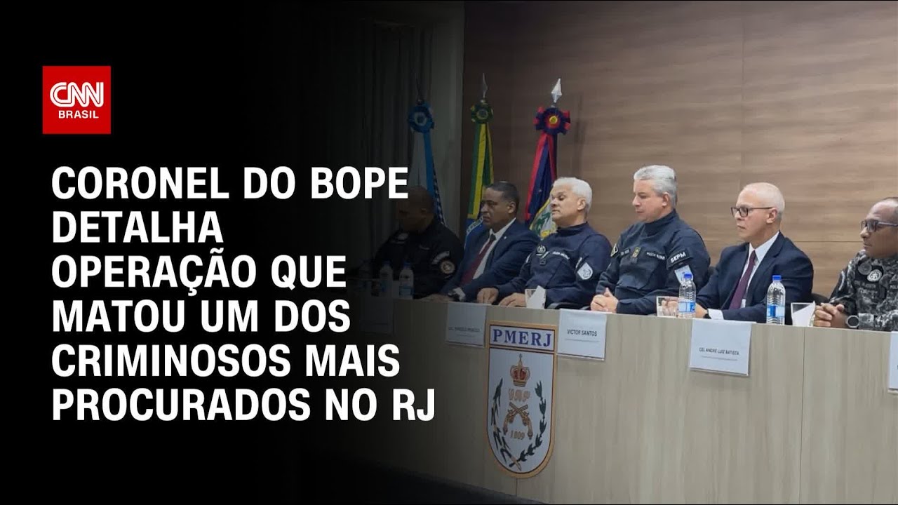 Coronel do Bope detalha operação no Rio: 