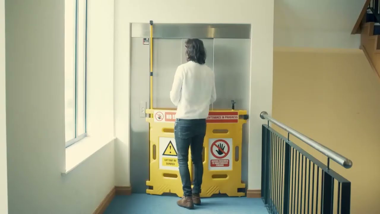 ADDGARDS Elevator Guard Plastic Safety Barrier