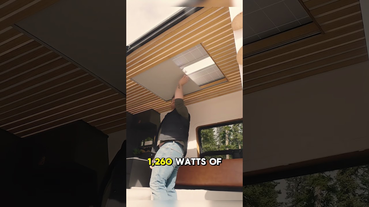 Extendable solar panels on a van?! That&rsquo;s something new #vanlife #vanlifeconversion #sprinter