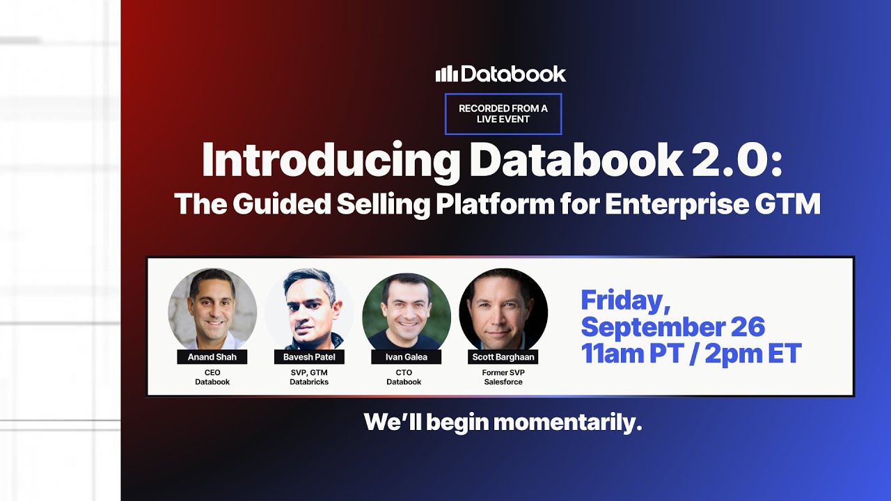 Introducing Databook 2.0: The Guided Selling Platform for Enterprise GTM