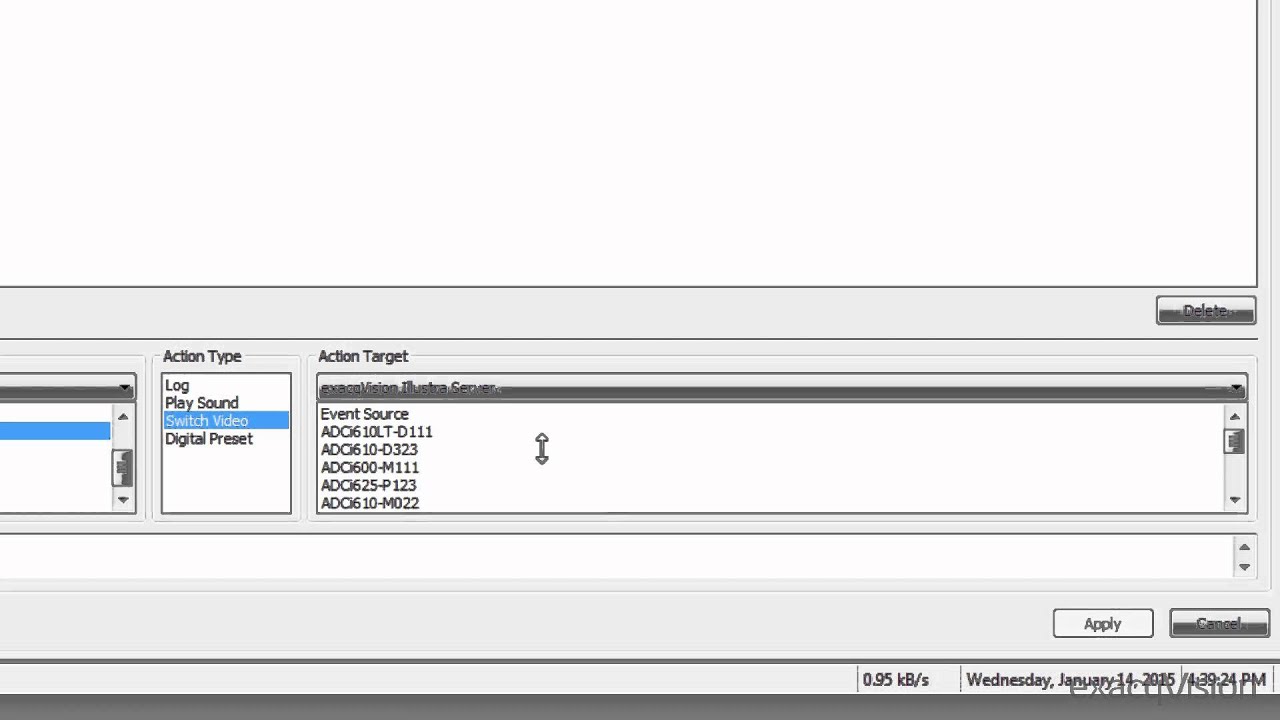 Event Monitoring, exacqVision