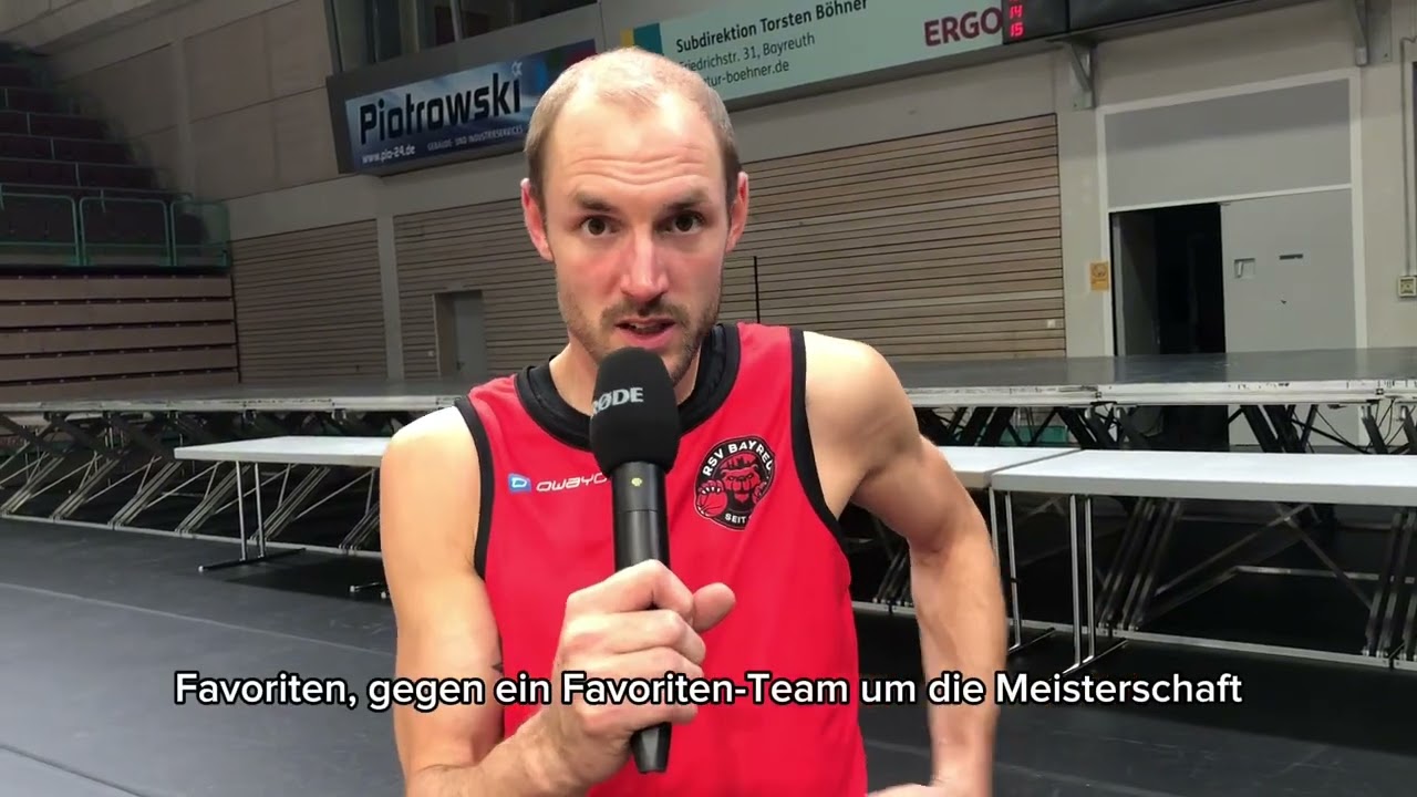 RSV-Coach Andre Hopp vor dem Spiel gegen den BBC M&uuml;nsterland in der Oberfrankenhalle