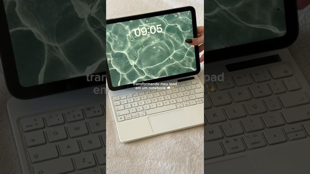 Transformando meu ipad em um notebook💻💗✨ #ipad #notebook #apple