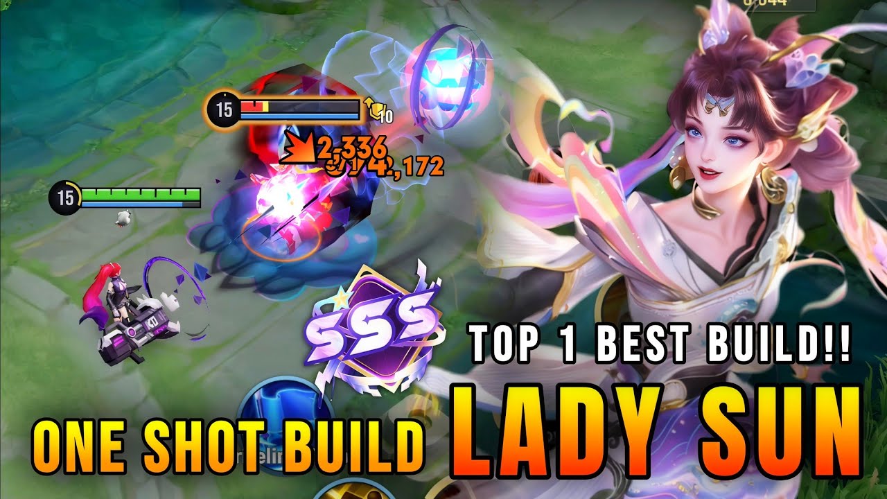ONE SHOT!! Lady Sun 100% Deadly Critical Damage - Top 1 Best Build | Honor of Kings