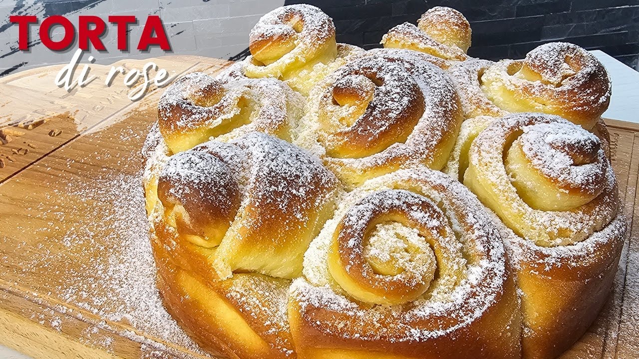 TORTA di rose | Soffici rose di pasta brioche