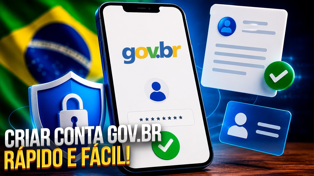 Como fazer cadastro no GOV.BR pelo celular (R&Aacute;PIDO e F&Aacute;CIL)