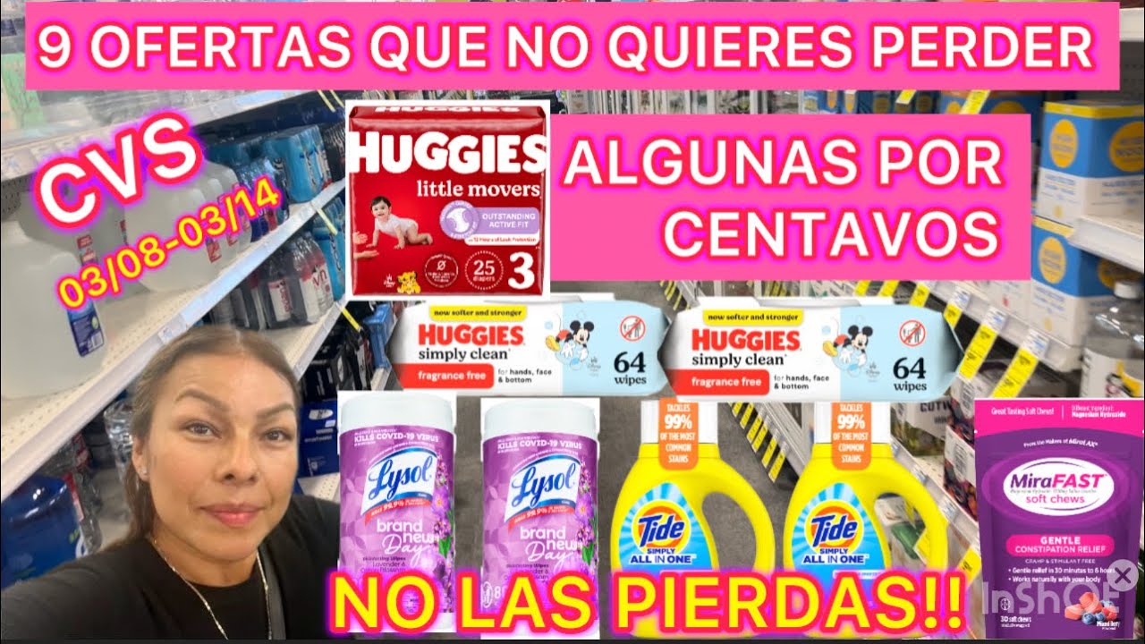 9 OFERTAS A BUEN PRECIO✨CVS✨03/08-03/14✨#cvscouponing #cupones #ofertas #savingmoney #couponing 