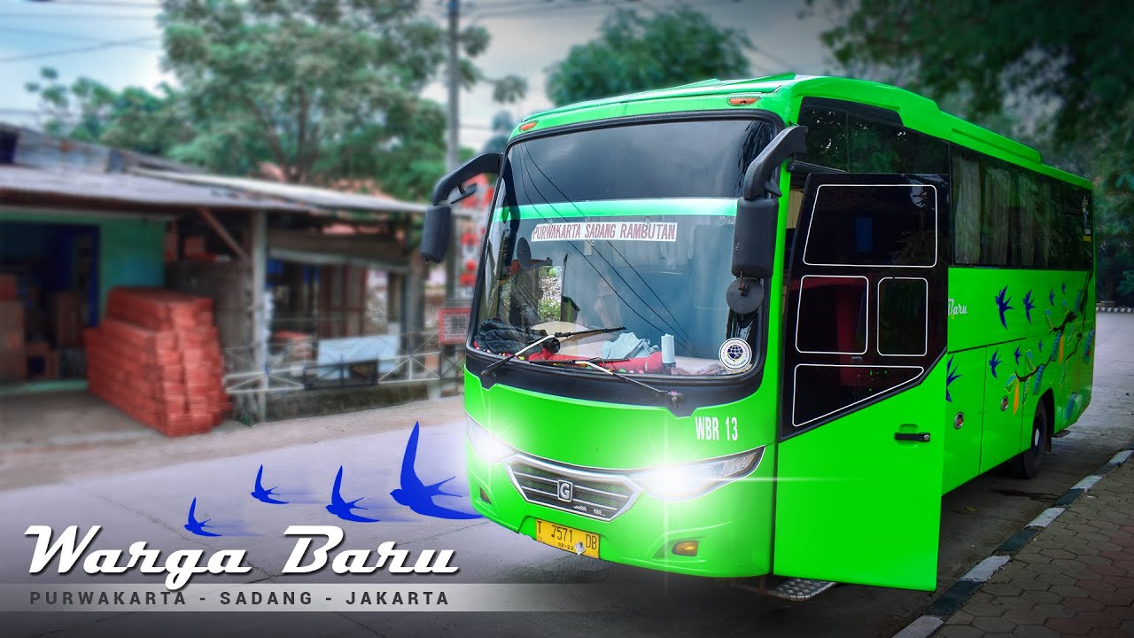Ciganea - Kp.Rambutan | Naik Bus Kebanggaan Orang Karawang. PO.Warga Baru