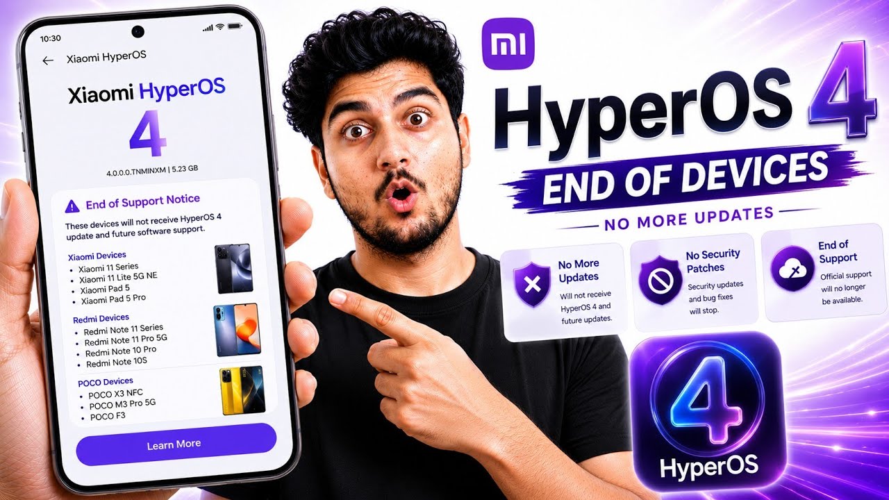 Xiaomi HyperOS 4: End-of-Life Devices (July)