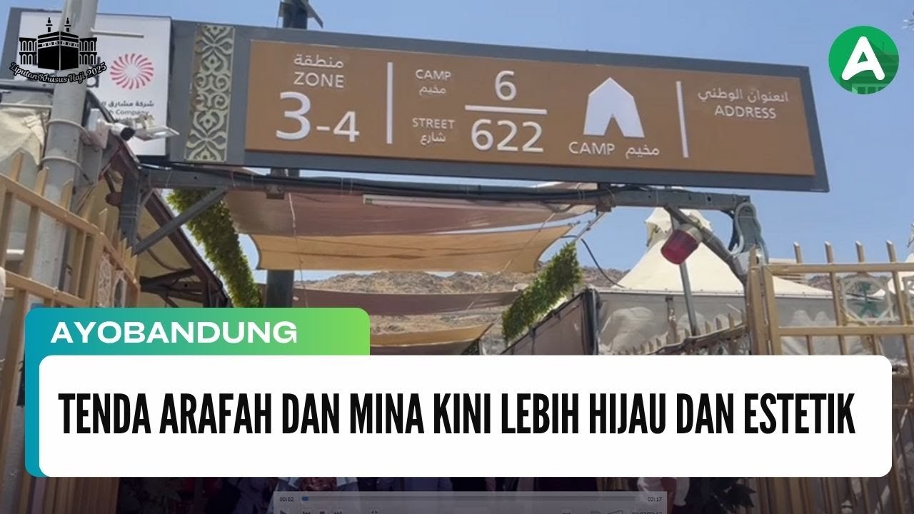 Tenda Arafah dan Mina kini Lebih Hijau dan Estetik