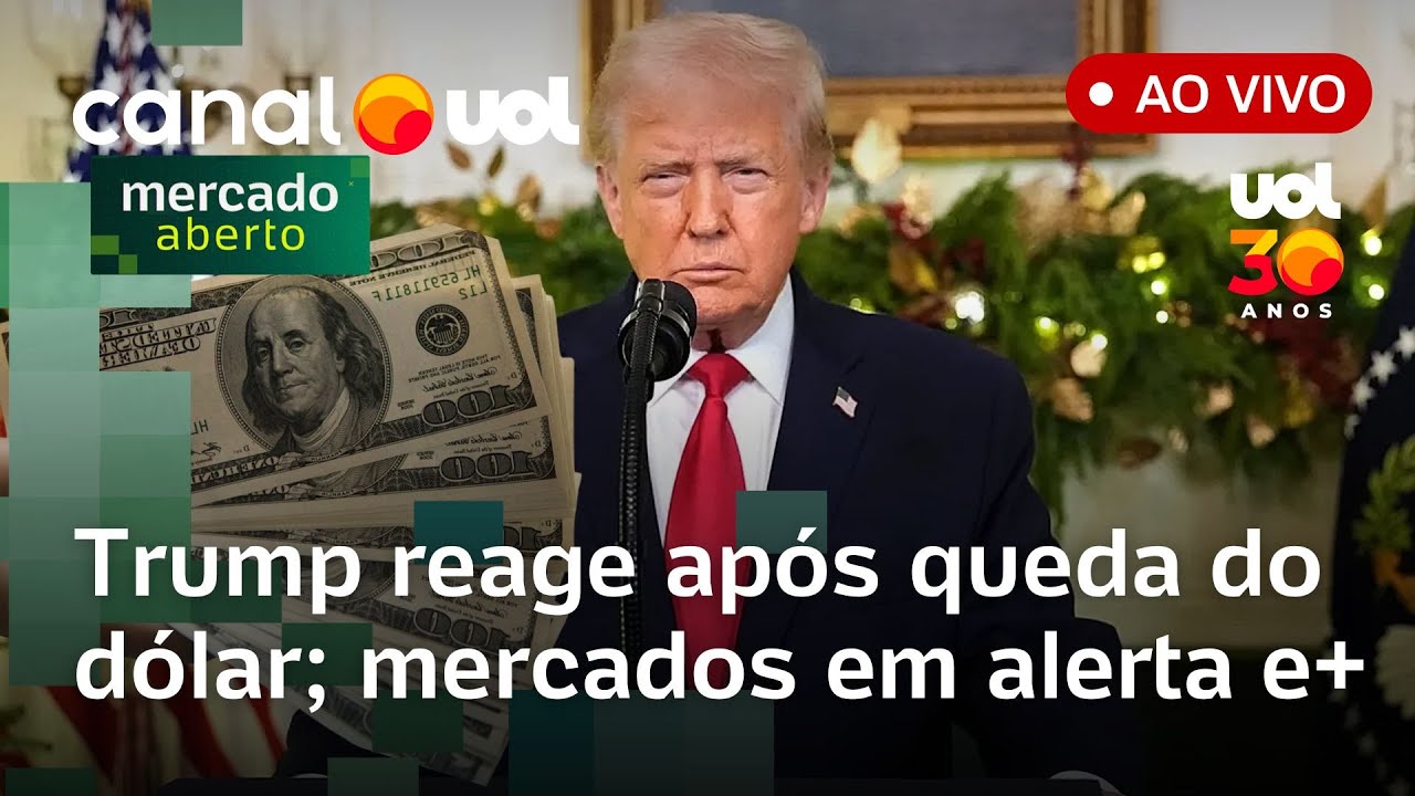 Trump reage após dólar fechar no menor valor desde maio de 2024; mercados em alerta e mais notícias