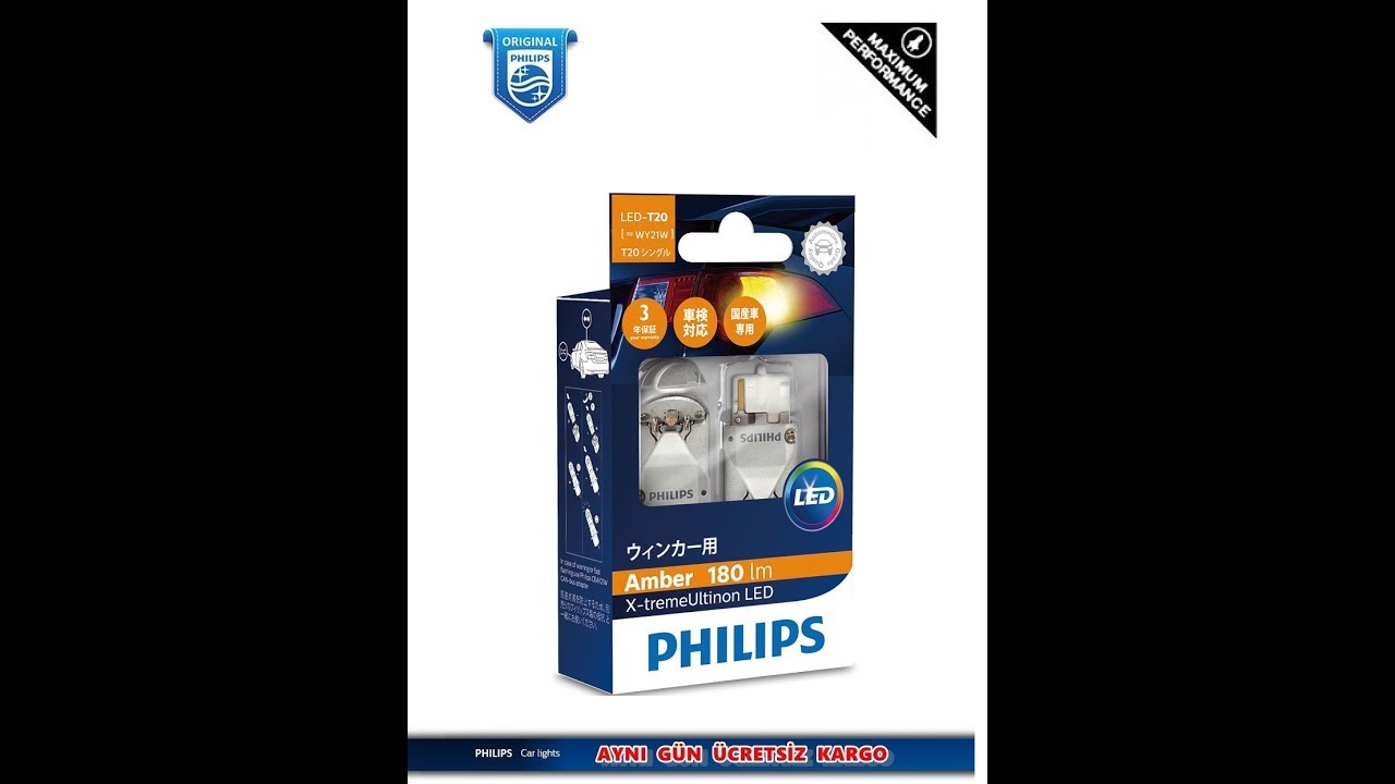 Philips 12763 LED Sinyal Ampulu ( Yoğun Turuncu)