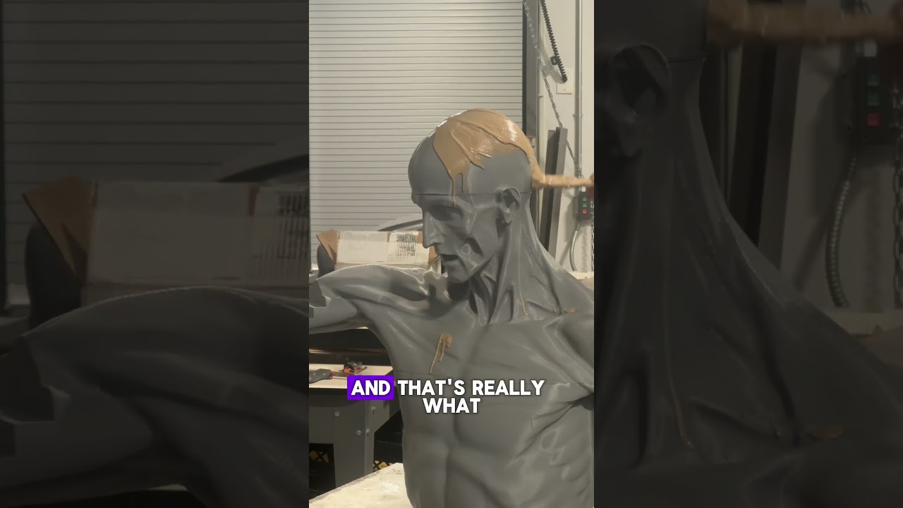 Recreating Houdon's L'Ecorche With The Gigastorm 3D Printer & Clay