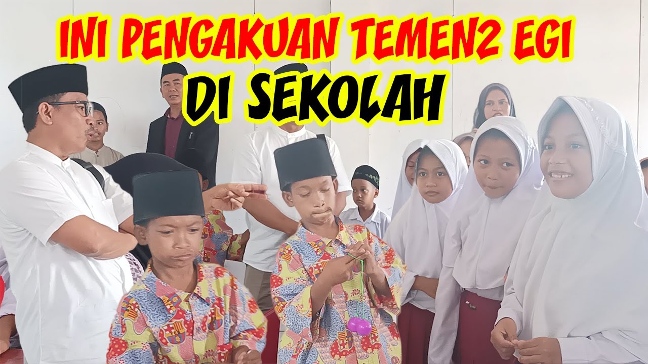 Begini Sekolah Egi | Mewakili Kang Dedi Ambil Raport