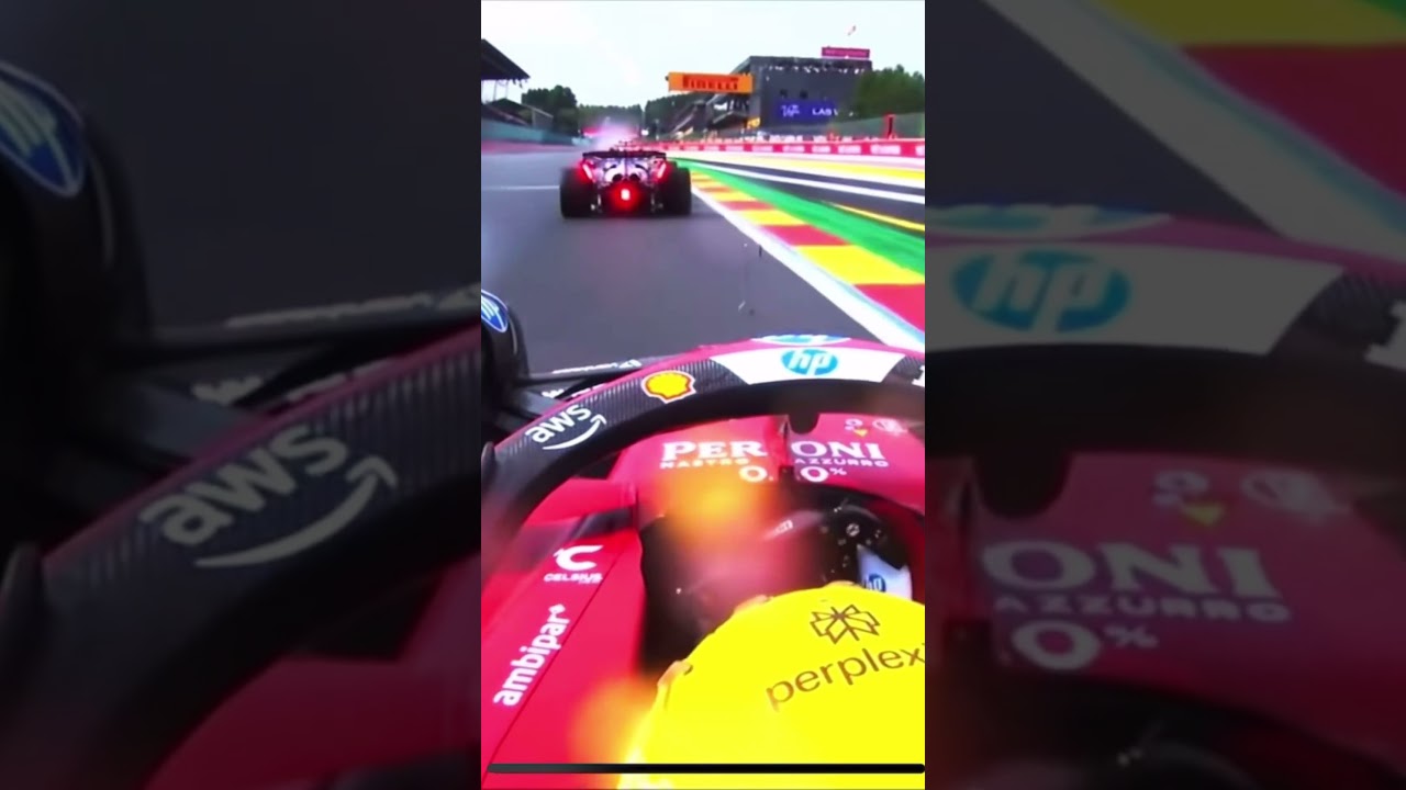 Lewis Hamilton double overtake on Sainz and Colapinto F1 Belgium Gp 🇧🇪 #f1 #formula1 #ferrari