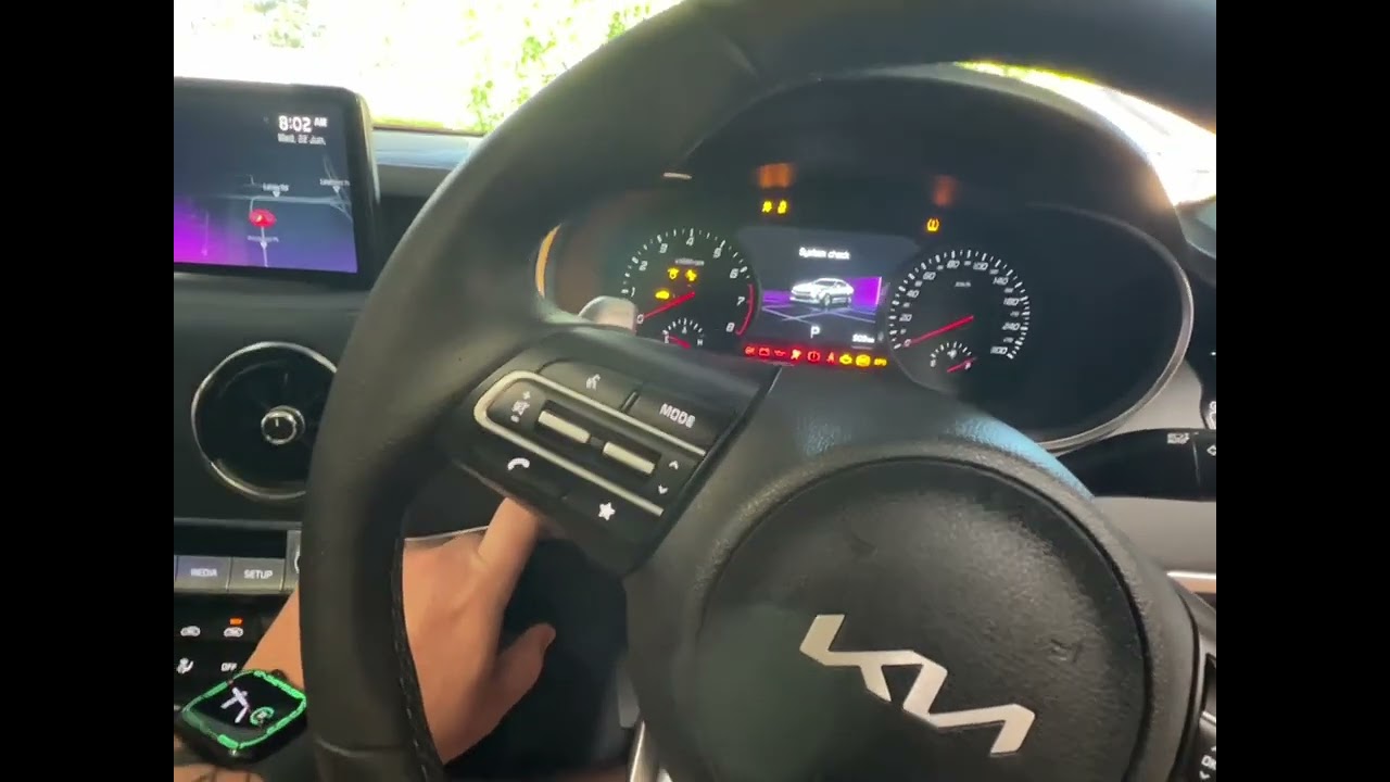 KIA Stinger windscreen wiper service mode