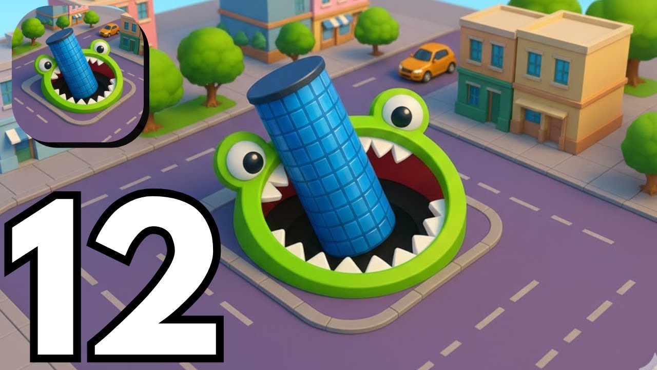 Hole.io - Gameplay Walkthrough Part 12 Tutorial NEW Mobile Game (Android,ios)