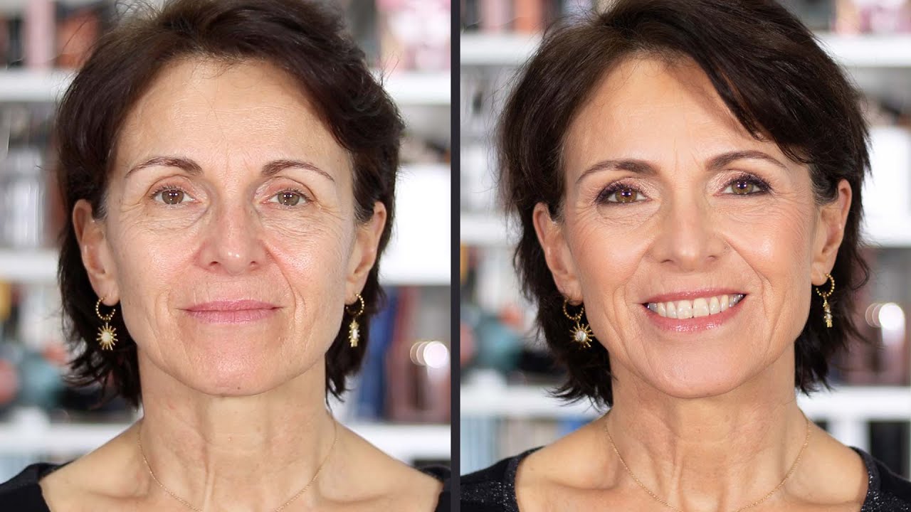 MAQUILLAGE PEAU MATURE SIMPLE ET RAPIDE / 50 ans et +