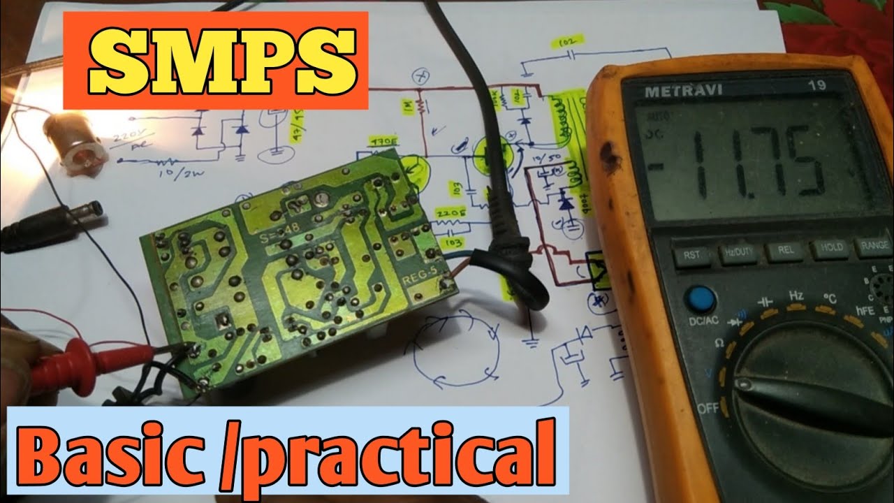 SMPS repairing pwm section made by transistor.