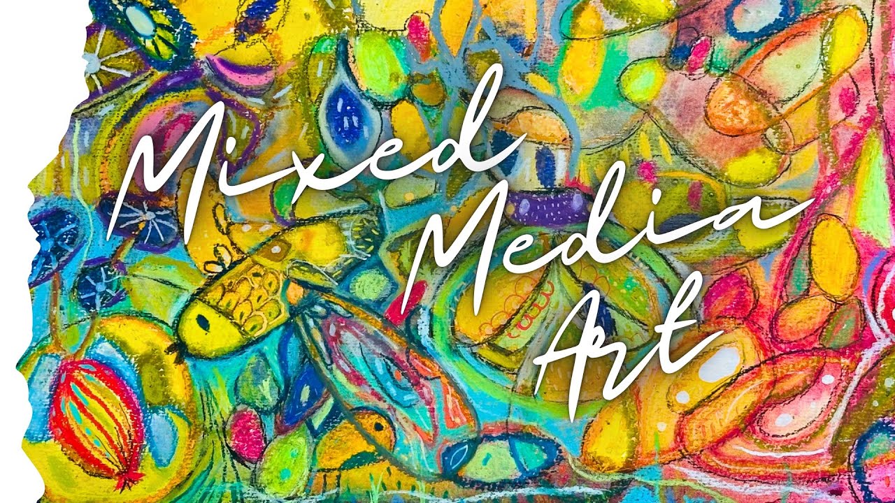 Farben-Explosion! Ölkreide trifft Aquarell, Pastell & mehr | Mixed Media Art