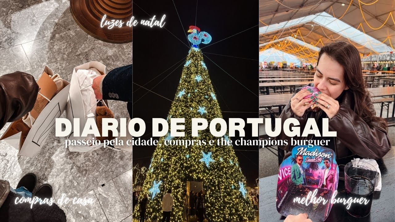 OUTONO EM BARCELOS 🇵🇹 | feira, luzes de natal, compras e the champions burger