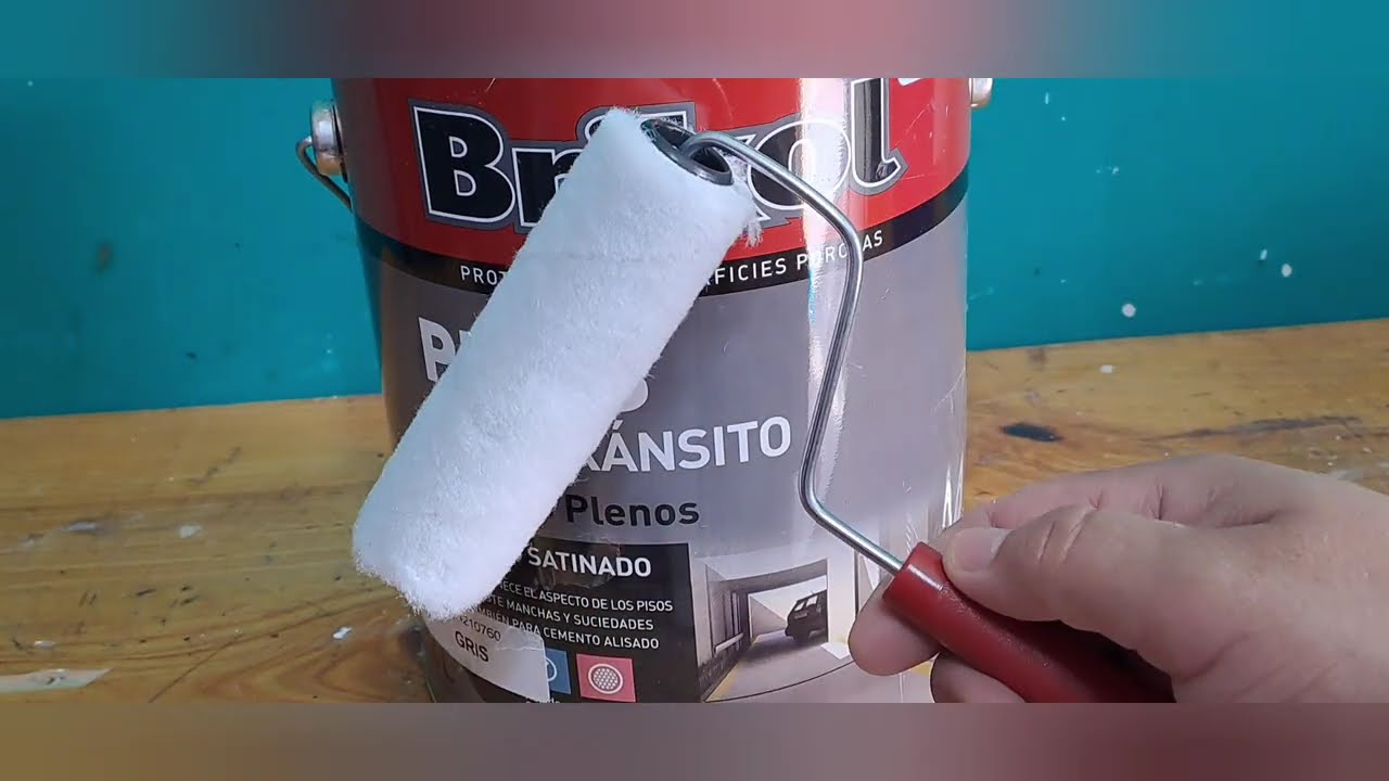 Repintamos un piso de cemento.  no más cerámica ni baldosas, pintura para pisos de cemento brikol