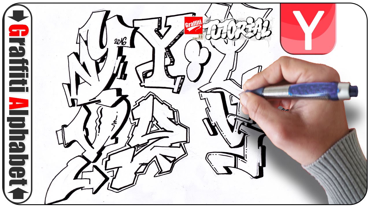 Graffiti Alphabets - Buchstaben Y - Letras Y - Letters Y - Full HD