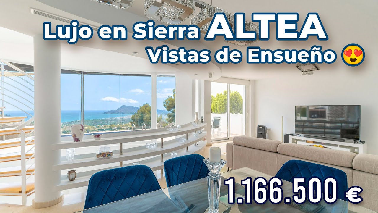 🏡 Villa moderna de lujo en Sierra Altea con vistas panorámicas al mar