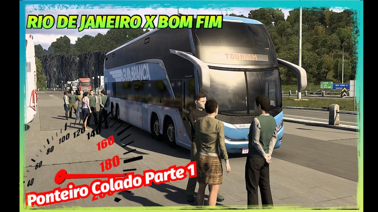 Bus Mod Driving Simulador Gráficos #enhancedgraphics Piotrek Marcopolo G8 Double Decker Scania